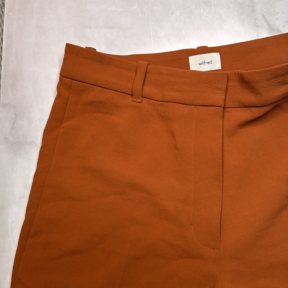 Aritzia Wilfred Cabaret Pant in Anise Brown - Picture 5 of 7